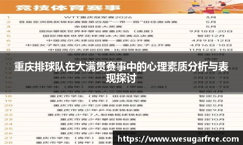重庆排球队在大满贯赛事中的心理素质分析与表现探讨